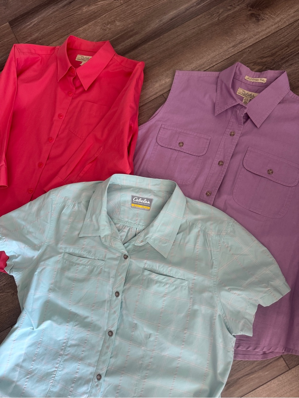 Cabela's Outdoor Trail & Travel Button-Up Shirt Bundle - Set of 4 size XL